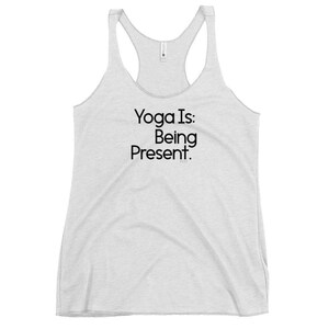 Réalité : le yoga est présent Débardeur blanc