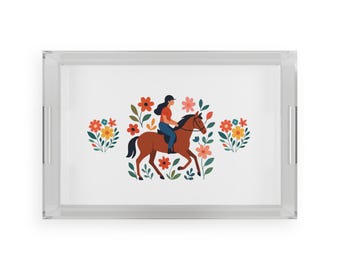 Bandeja de servicio de acrílico