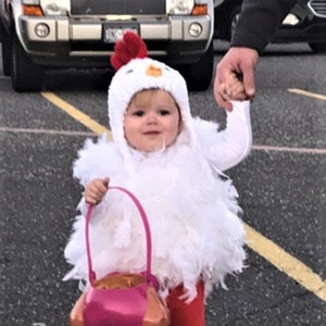 Feathered Baby Chicken Halloween Costume Baby Girl Chick Costume Costume for Baby by JoJo's Bootique image 3