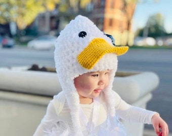 Duck Costume - White or Yellow Duck Halloween Feathered Costume - Build your Costume - by JoJo's Bootique