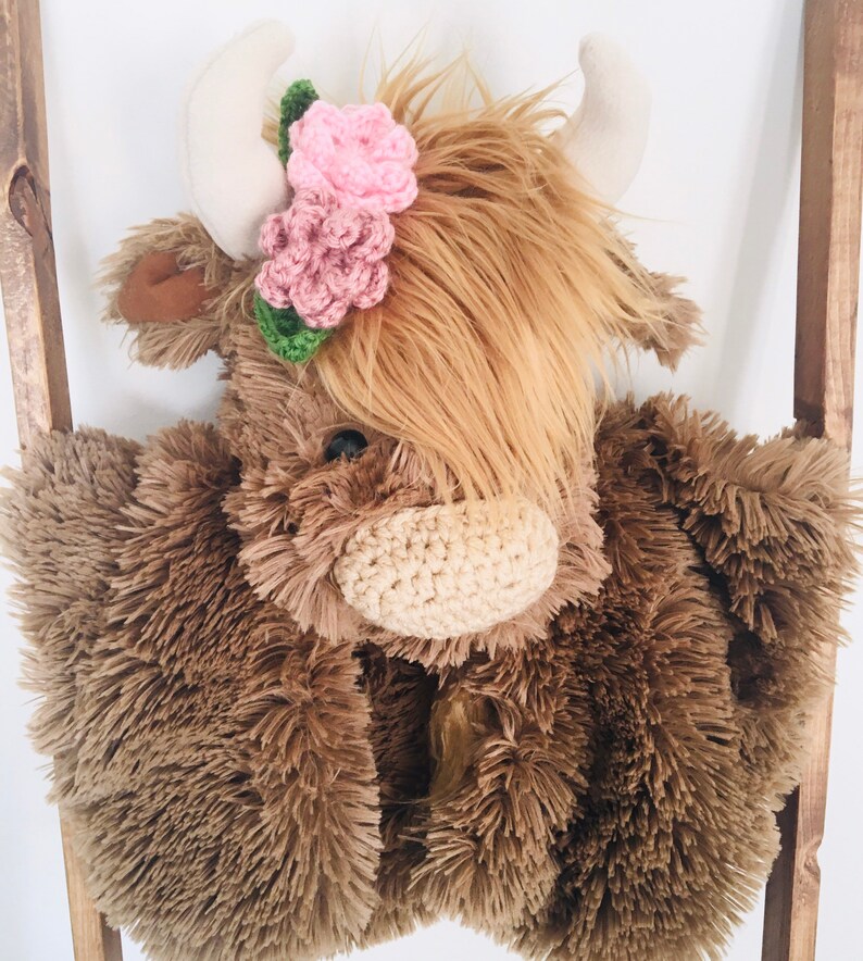 Small Highland Cow Rug Baby Southwestern Nursery Bison Gift Etsy