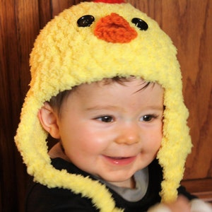 Baby Hat Chicken Hat Baby Hat Baby Chicken Hat Easter Chick Hat Chicken Hat Soft Baby Costume Hat by JoJosBootique image 8