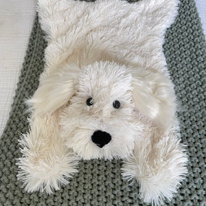 Puppy Dog Lovey Faux Fur Golden Retriever Blanket by Jojo's Bootique - Etsy