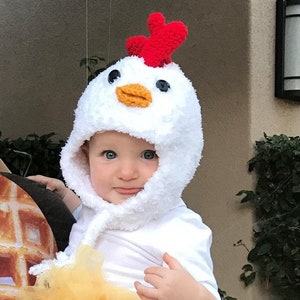 Baby Chicken Costume Chicken Hat Baby Chicken Hat, Booties and Feathered Romper Halloween Baby and Toddler Costume by JoJo Boo image 8