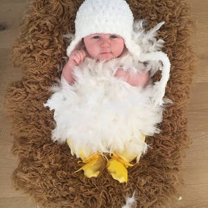 Baby Hat Chicken Hat Baby Hat Baby Chicken Hat Easter Chick Hat Chicken Hat Soft Baby Costume Hat by JoJosBootique image 10