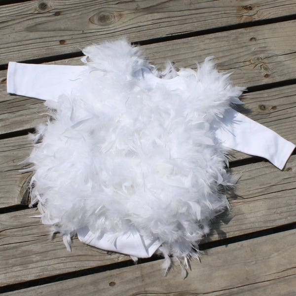 Feathered Baby Romper: Handmade Halloween Costume