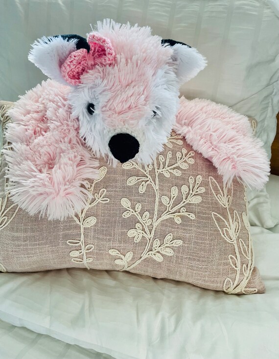 Pink fox security blanket hot sale