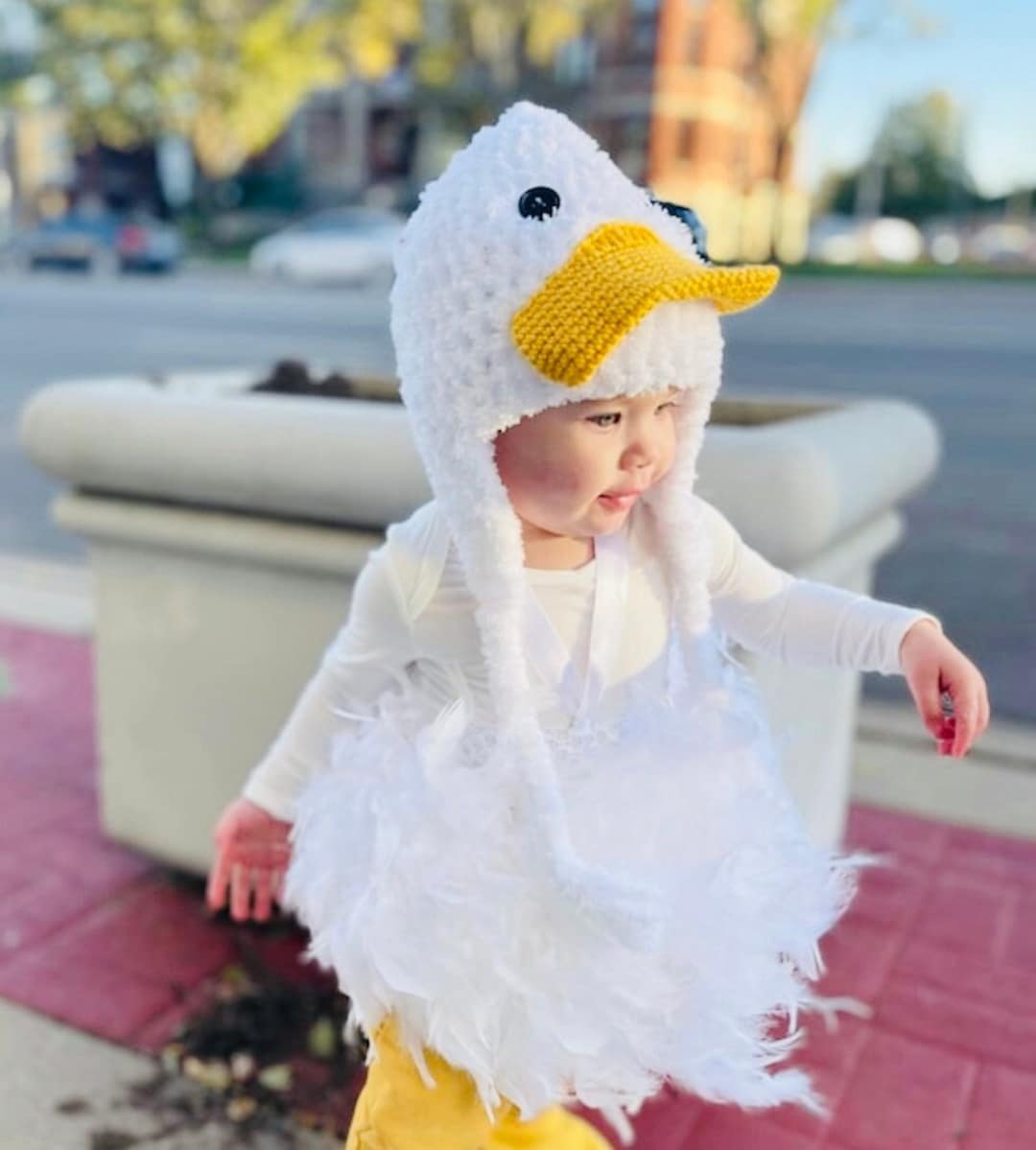 Duck Costume White or Yellow Duck Halloween Feathered Costume Build Your  Costume by Jojo's Bootique 