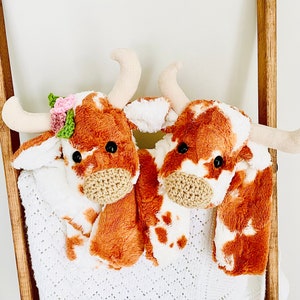 Longhorn Lovey Texas Cow Nursery Decor by JoJo'sBootique image 6