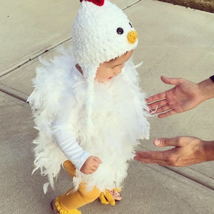 Feathered Baby Chicken Halloween Costume Baby Girl Chick Costume Costume for Baby by JoJo's Bootique image 4