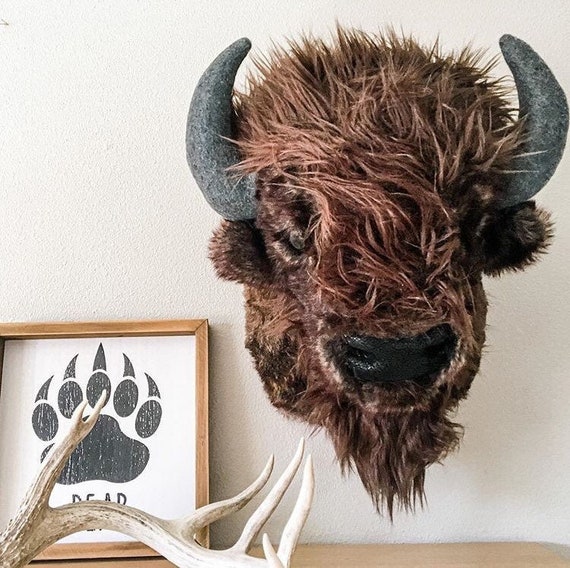 Buffalo Head Wall Mount Bison Nursery Decor By Jojo S - Nursery Buffalo Wall Decor Buffalo Head Wall Mount Bison Nursery Decor By Jojo S - Nursery Buffalo Wall Decor