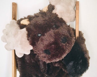 Moose Rug - Medium Size Woodland Nursery Minky Blanket - Boy Baby Shower Gift - By JoJo's Bootique