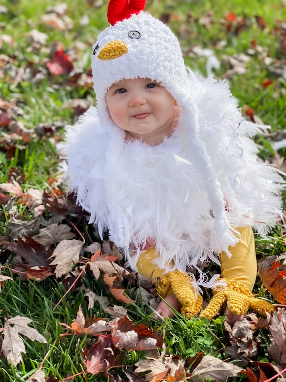 Feathered Baby Chicken Halloween Costume Baby Girl Chick - Etsy