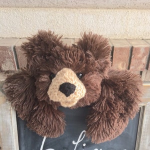 Bear Lovey - Brown Bear - Nursery Security Blanket - Woodland Decor - by JoJo Boo