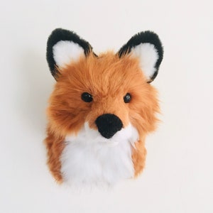 Fox Head Mount - Woodland Nursery Decor Wall Art - by JoJo&#39;s Bootique