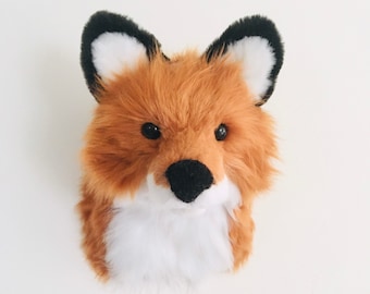 Fox Head Mount - Woodland Nursery Decor Wall Art - by JoJo's Bootique