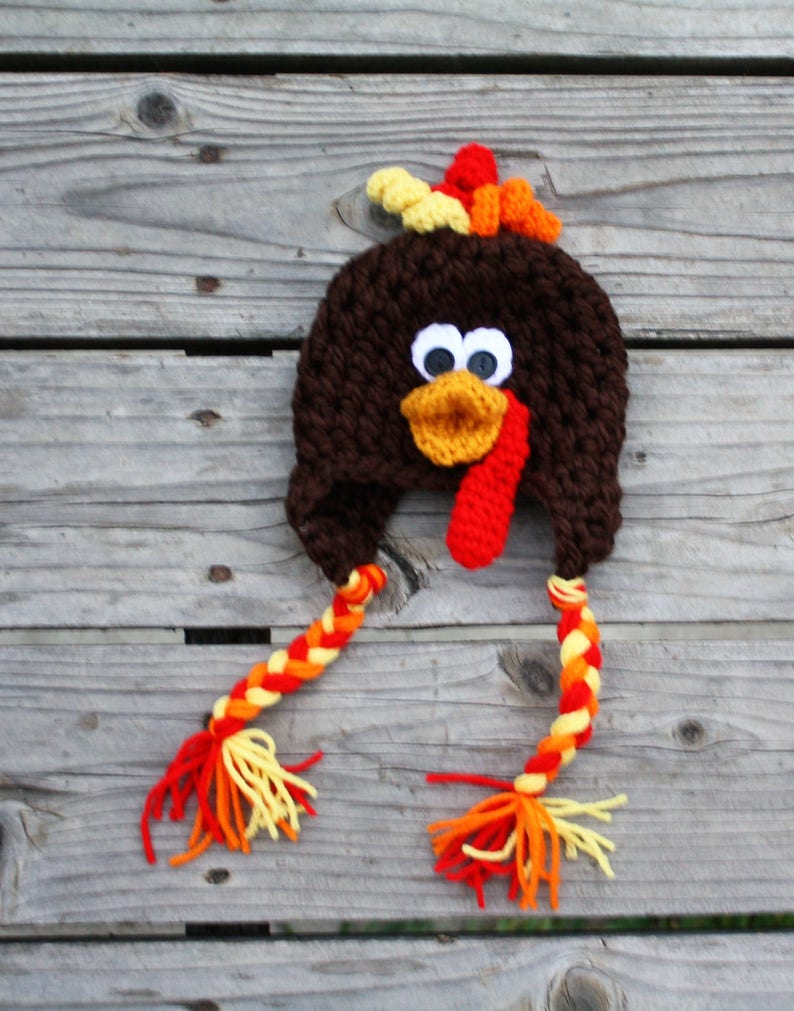 Turkey Hat Baby Turkey Costume Hat Thanksgiving Turkey Hat ...