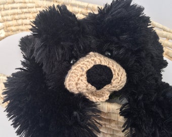 Black Bear Plush Lovey - by JoJo's Bootique