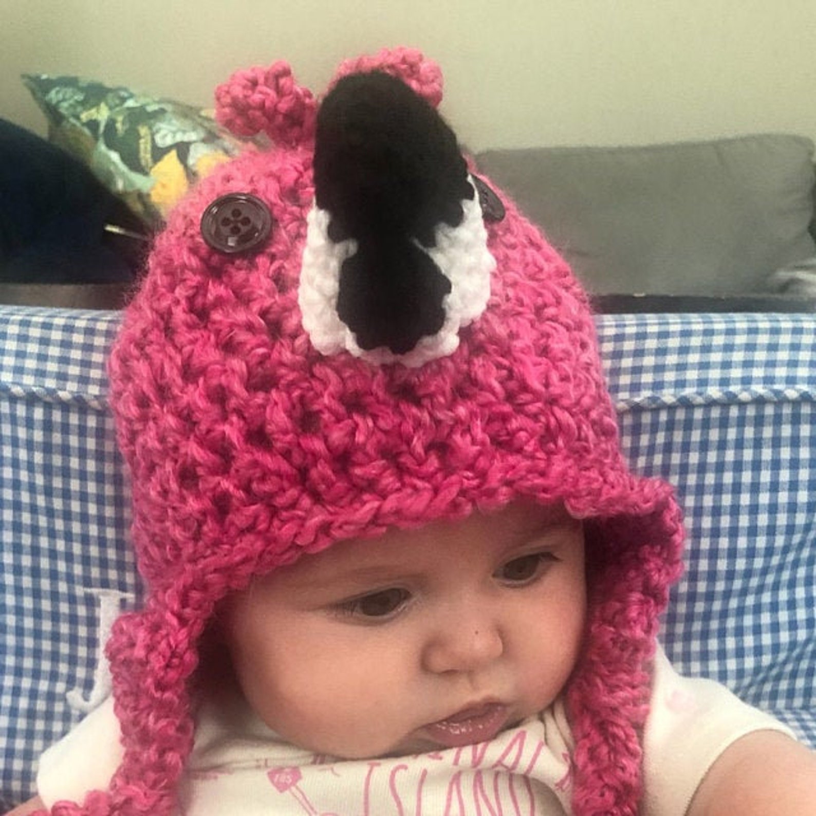 Flamingo Costume Hat Baby Flamingo Hat Halloween Feathered Etsy