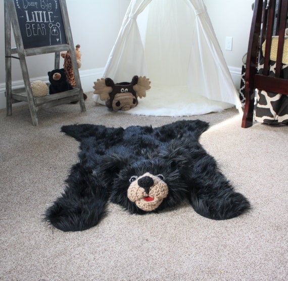 faux bear skin rug for nursery