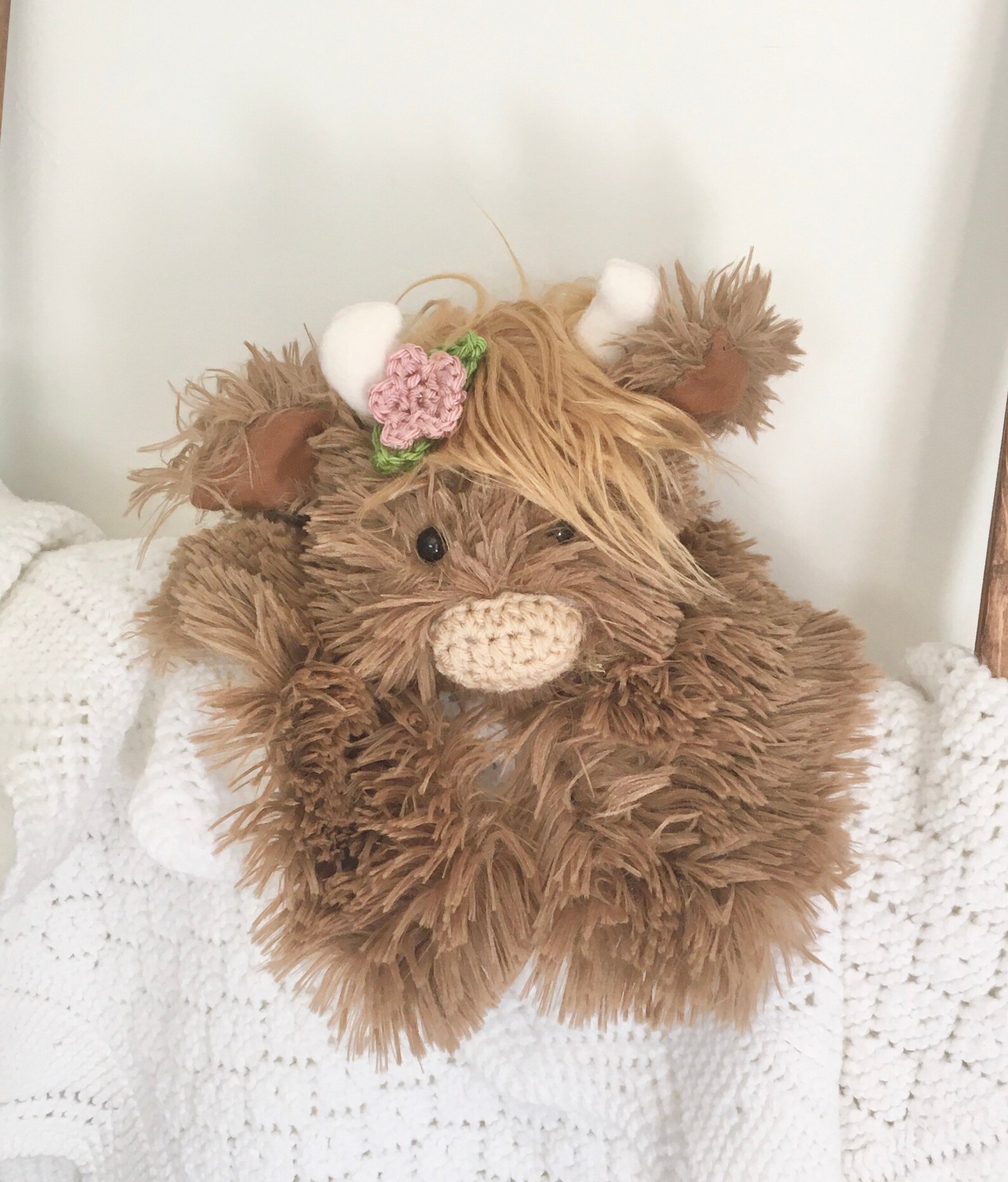 Mini Highland Cow Lovey by Jojo's Bootique Etsy