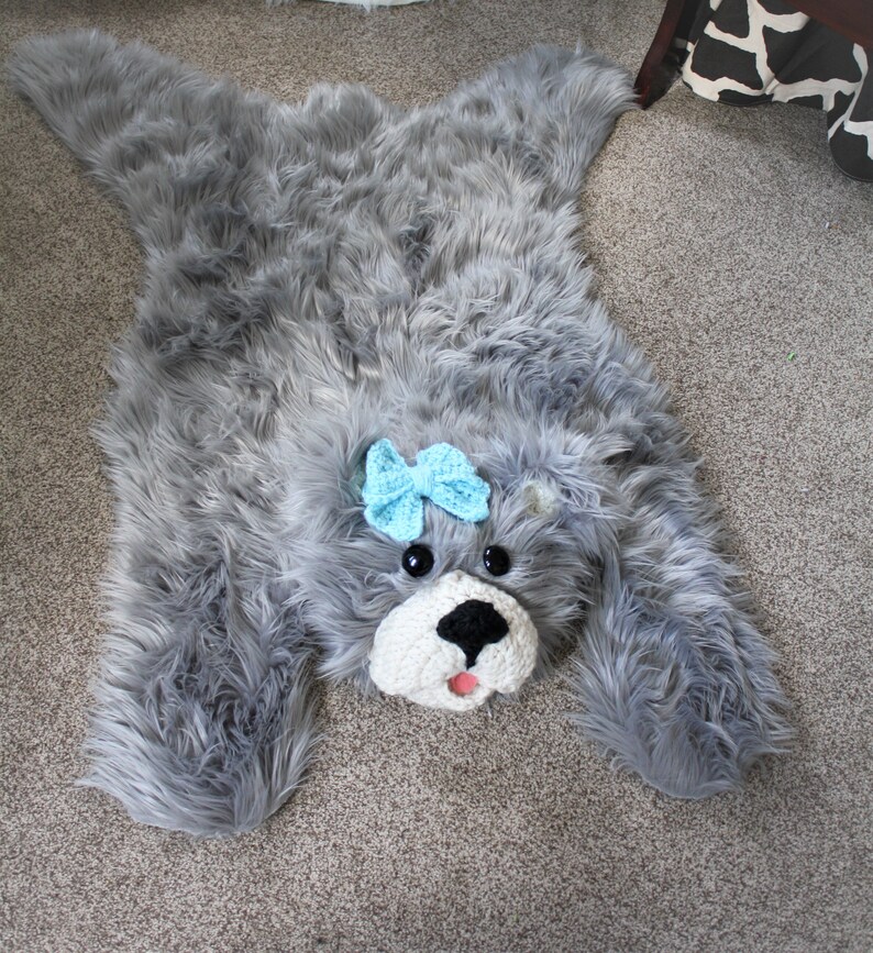 Bear Rug Nursery Bear Decor Faux Fur Bear Woodland Nursery Etsy