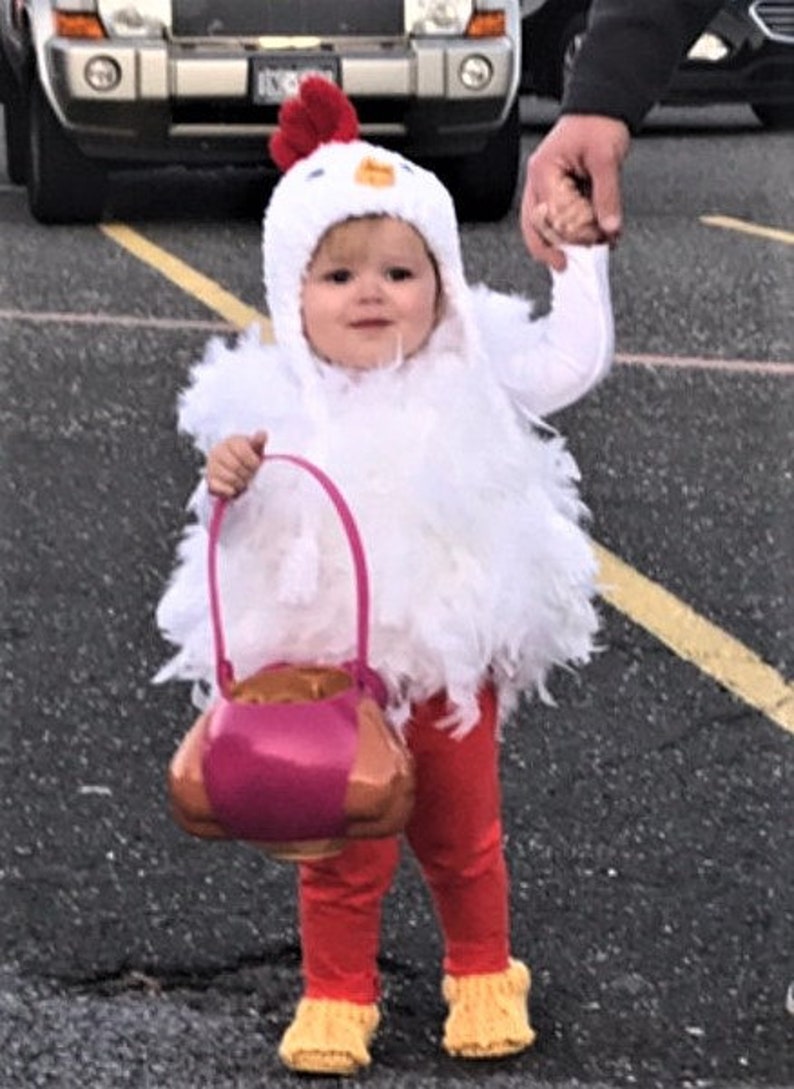 Feathered Baby Chicken Halloween Costume Baby Girl Chick Costume Costume for Baby by JoJo's Bootique image 3