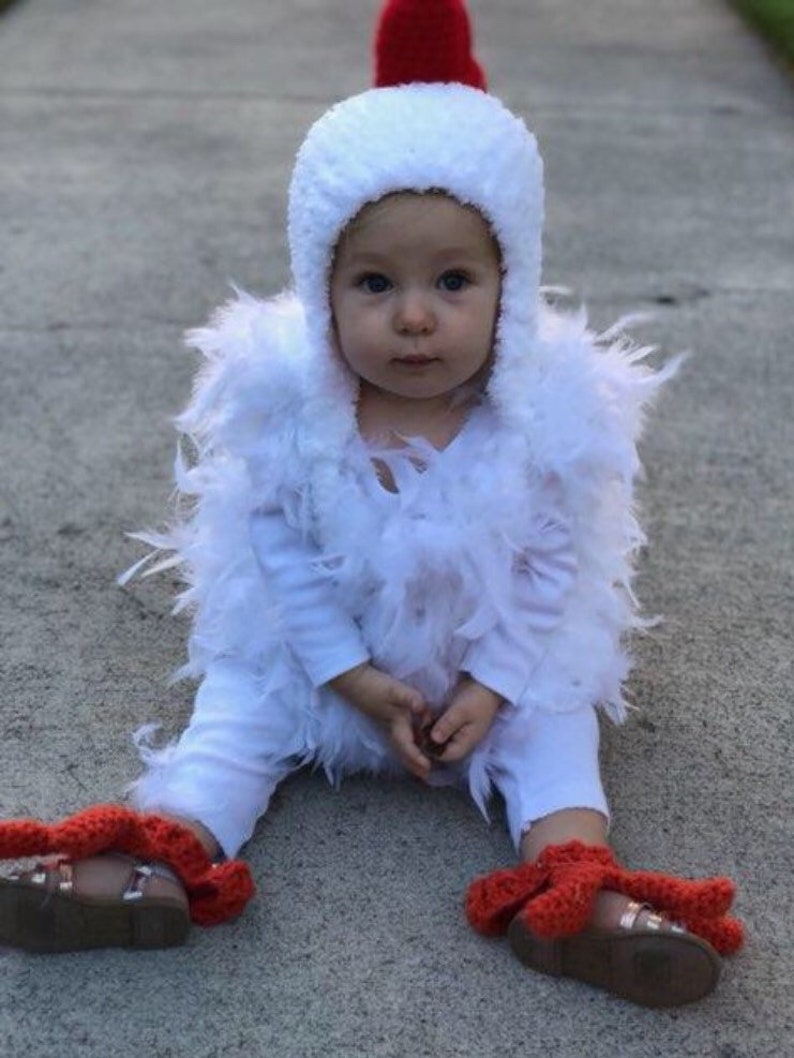Big Comb Baby Chicken Costume Hat Halloween Chick Costume Etsy
