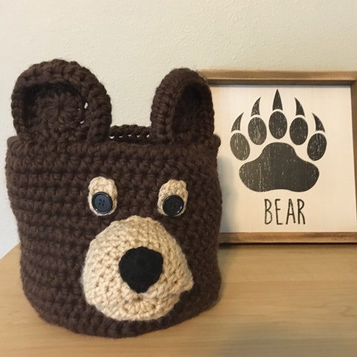 Woodland Nursery Basket Set Fox and Bear Room Decor by Etsy