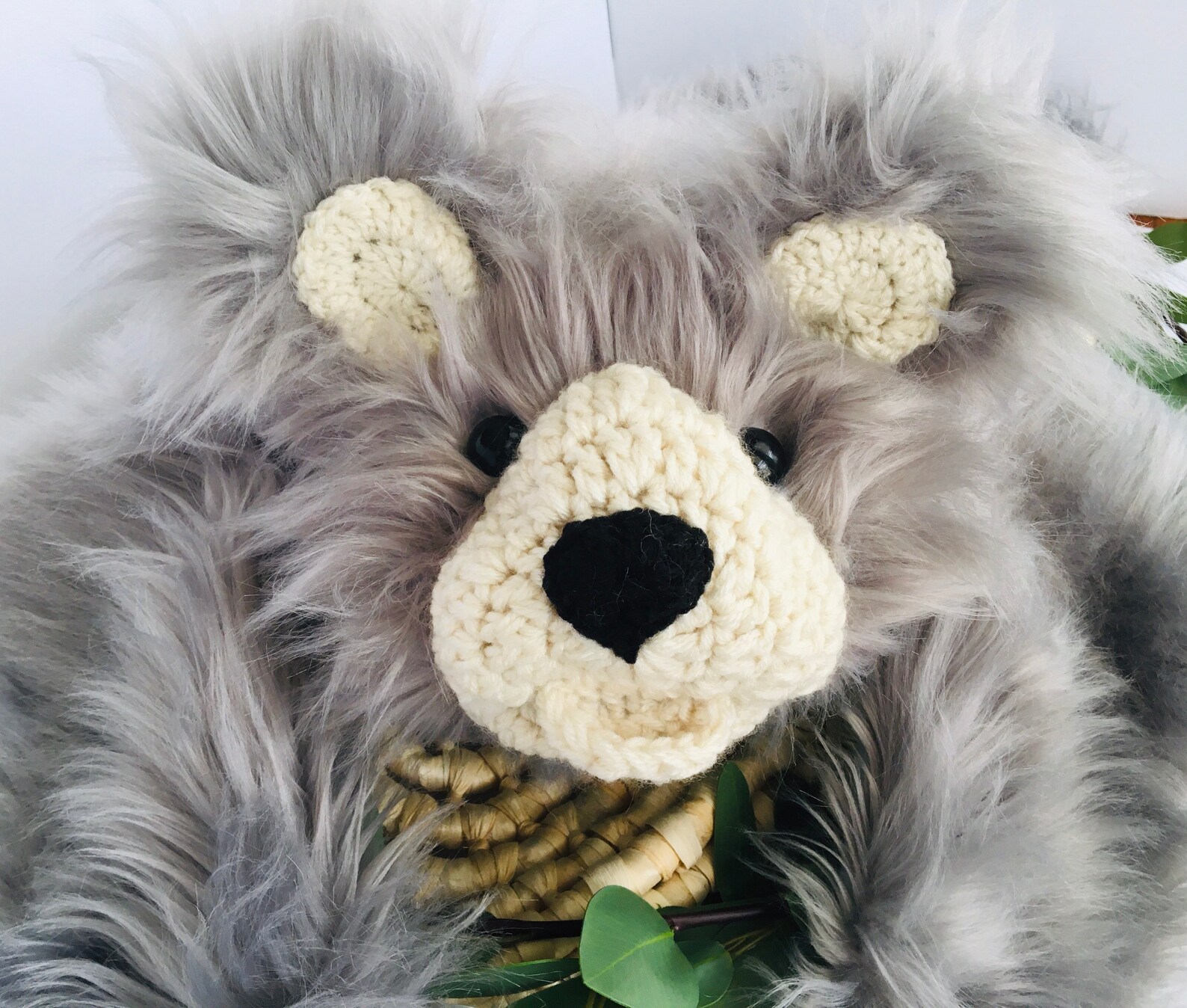 Bear Rug Nursery Bear Decor Faux Fur Bear Woodland Nursery Etsy