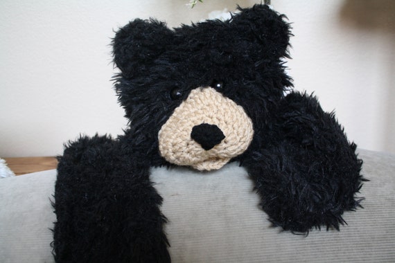 Bear Rug Piccola Coperta Di Orso Nero Woodland Nursery Etsy