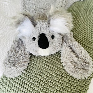 Koala Bear Minky Rug: Safari Nursery Decor by JoJo Boo