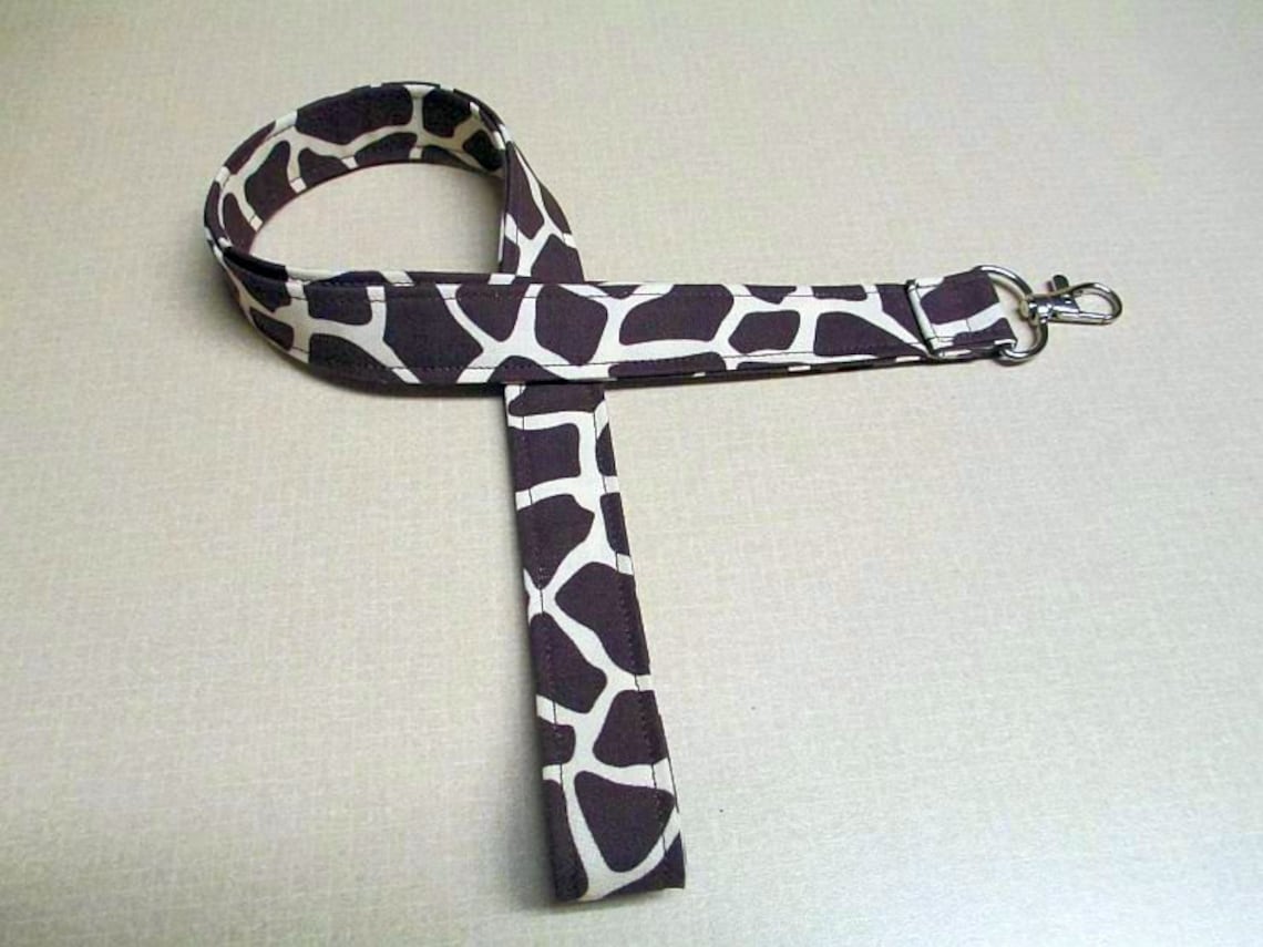 Giraffe Lanyard Animal lanyard Fabric lanyard | Etsy