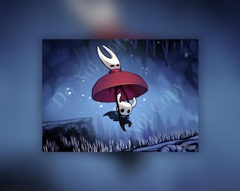 Hollow Knight: Silksong Hornet Knight Litet konsttryck, 5 x 7 tum matt 210gsm