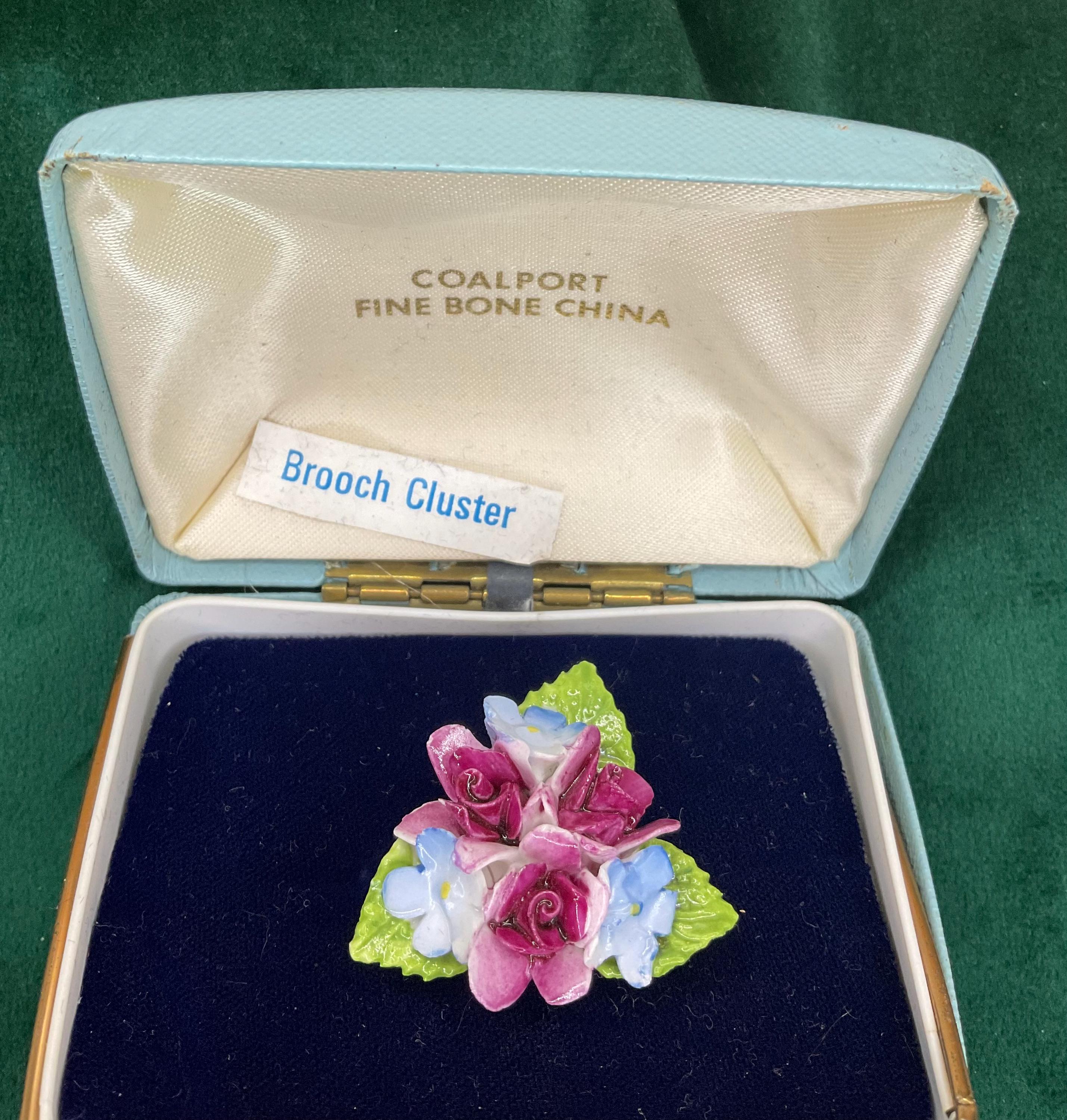 Vintage Coalport China Flower Brooch With Original Box - Etsy UK