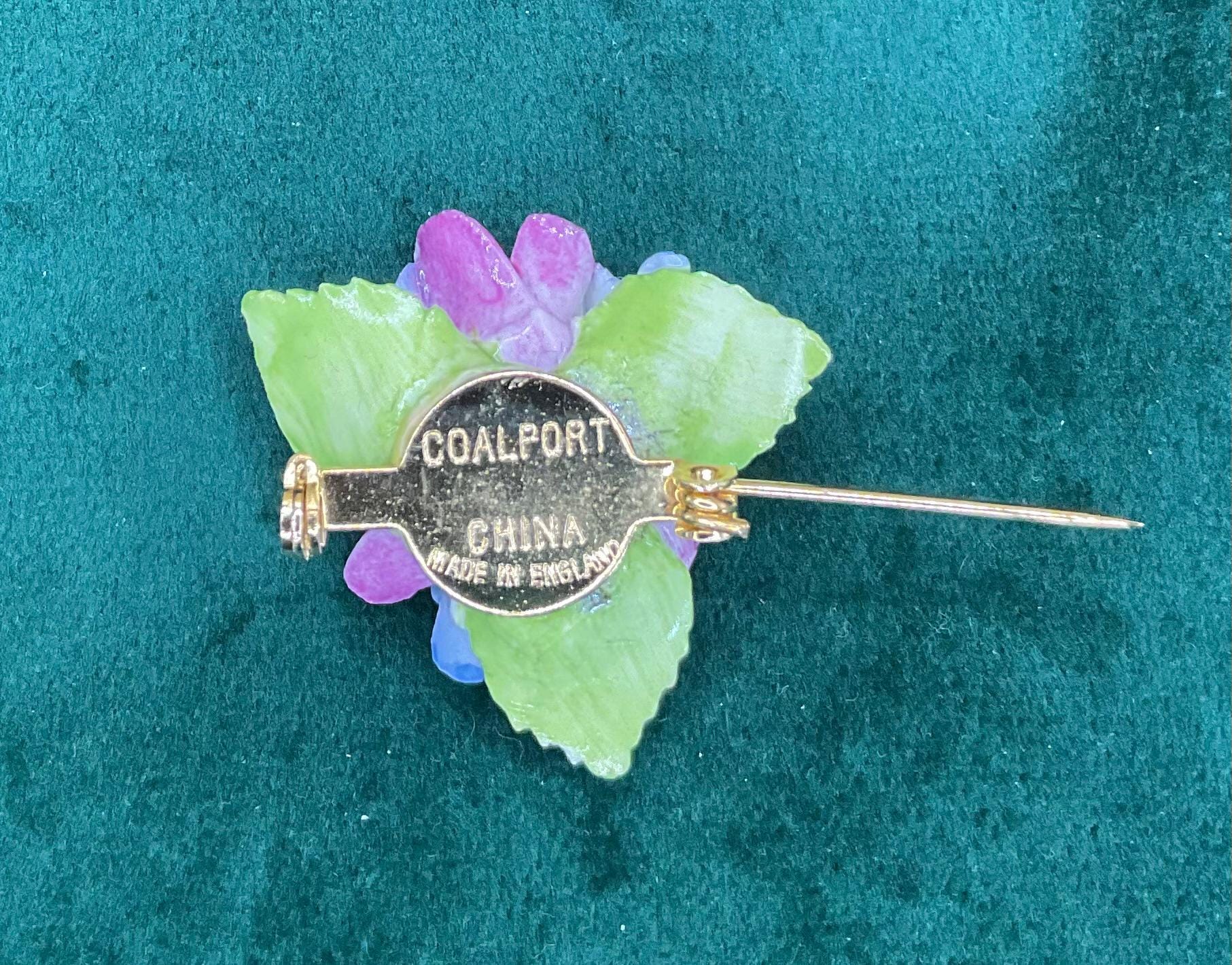 Vintage Coalport China Flower Brooch With Original Box - Etsy UK