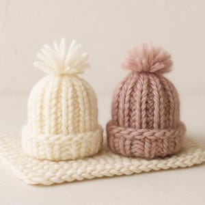 This micro preemie baby hat is lovingly loom-knit using soft yarn, a gift for NICU families, a heartfelt donation, or a keepsake