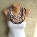 Ink Rope Necklace Infinity Loop Scarf Neckwarmer Versatile - Etsy