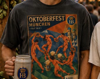Figure Matisse Oktoberfest Shirt, Bauhaus Art T-Shirt, Munich Beer Festival  Gift Tee, Bavaria Art Tshirt, Comfort Colors  Picture Tee Shirt