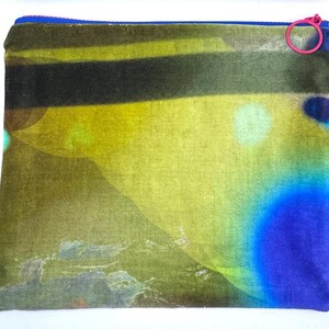 one of a kind / velvet / timorous beasties / pouch / purse pouch / zipper bag / travel bag / cosmetic bag / charger bag / sml tote