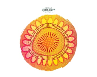 Doodle Flower PNG – Sunny Sublimation & DTF Design | Instant Digital Download