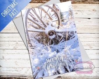 Western Christmas, Holiday Card, Christmas Card, Wyoming Christmas, Winter Wonderland, Merry Christmas, Blank Inside, Card with Envelope,