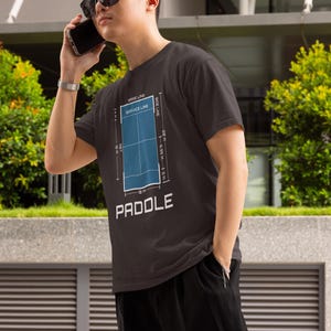 Paddle Tennis Unisex Tee - Comfortable Casual Wear - Gift for Paddle Lovers - Two-sided design