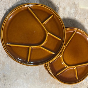 Niderviller Sectioned Fondue Plates, Set of 4