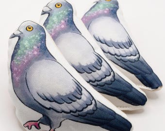 Pigeon Illustrated Handmade Soft Catnip Toy