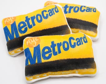 Metrocard Illustrated Handmade Soft Catnip Toy