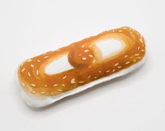 Philadelphia Soft Pretzel Illustrated Handmade Soft Catnip Kicker Toy