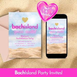 Love Island Party Invitation: Customizable Canva Template (Digital Download)