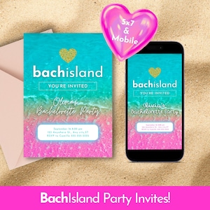 Love Island Party Invitation: Customizable Canva Template (Instant Download)