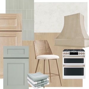 Eucalyptus Kitchen | Pre-Designed Mood board | E-Design | Pre-designed Interior Design | Home Decor Service | Interior Design PDF Download